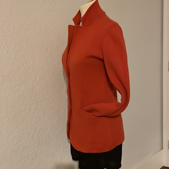 J. Crew orange blazer jacket. Size XS - Picture 3 of 6